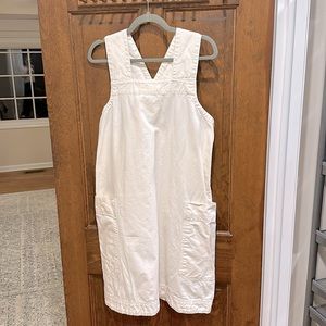 100% white cotton dress